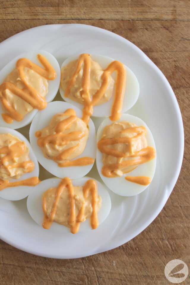 Hot Buffalo Deviled Egg Recipe Homemade Heather