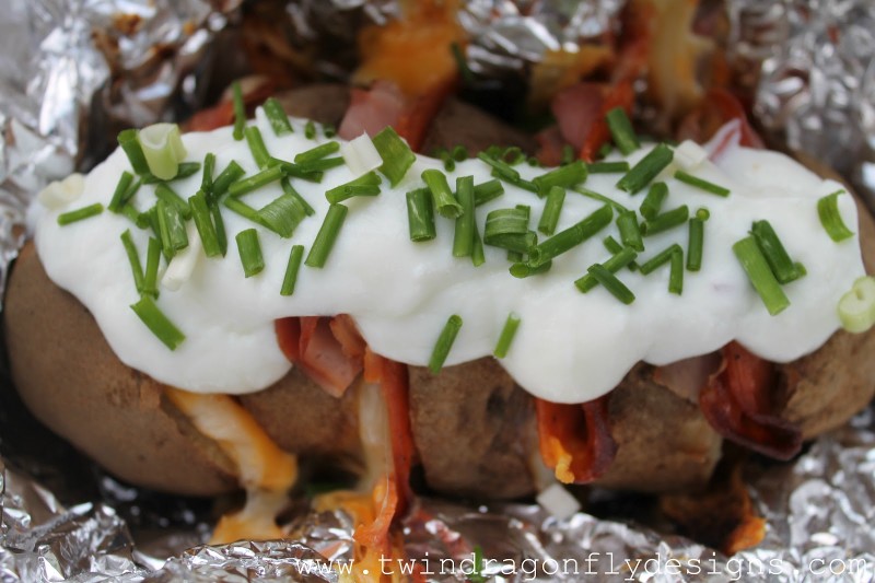 foil packet loaded baked potatoes Baked Potato Supper