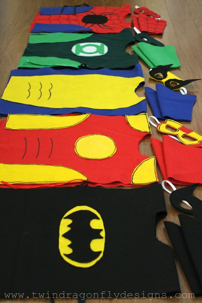 DIY No Sew Superhero Costumes