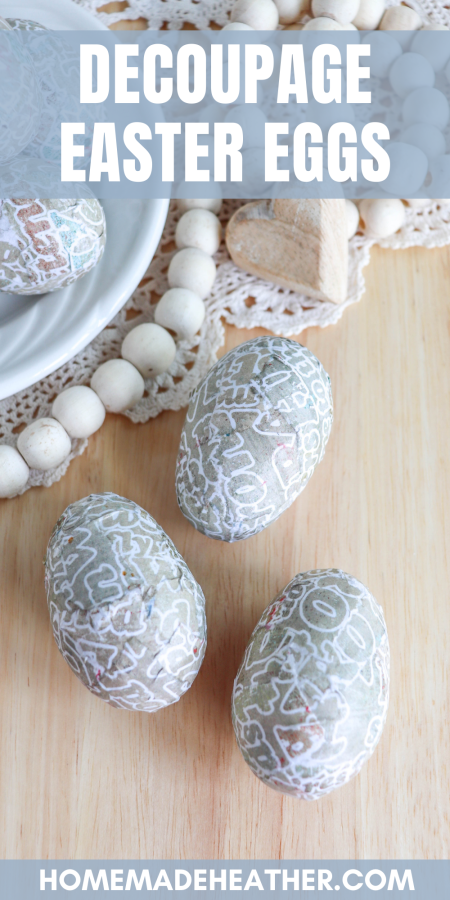 Decoupage Easter Egg Craft