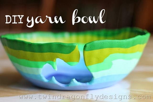 How to make a yarn bowl with polymer clay