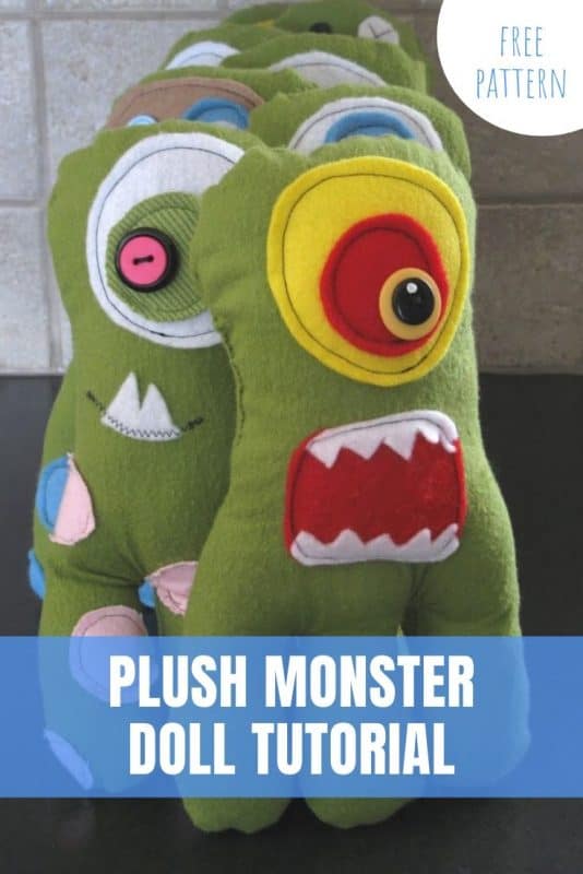 plush monster doll pattern