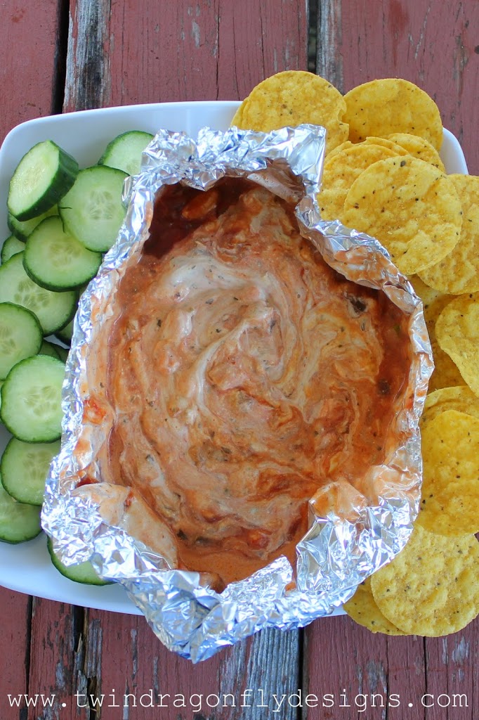 Cheesy Vegetable Campfire Dip