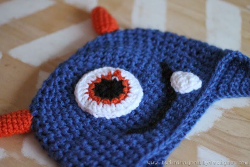 Crochet Monster Hat Pattern