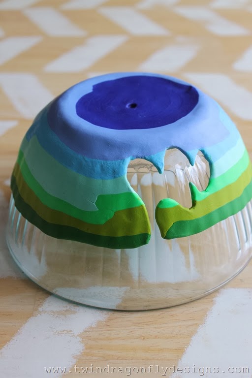 How to make a yarn bowl with polymer clay