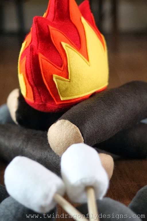 DIY Felt Campfire Tutorial and Pattern ~ One For The Boys