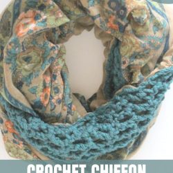 chiffon crochet infinity scarf