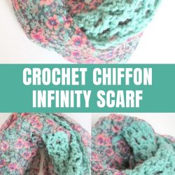 crochet chiffon infinity scarf pattern
