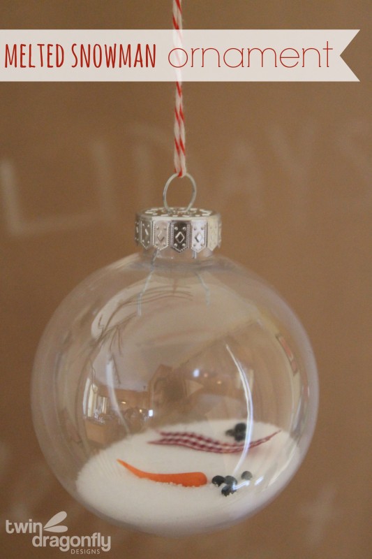 Melted Snowman Ornament