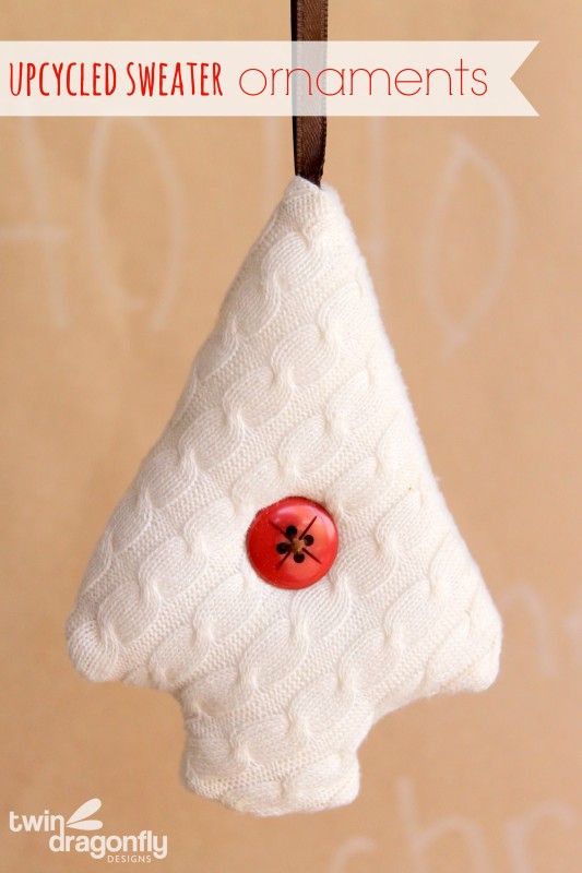 Upcycled Sweater Ornaments