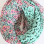 Crochet Chiffon Infinity Scarves