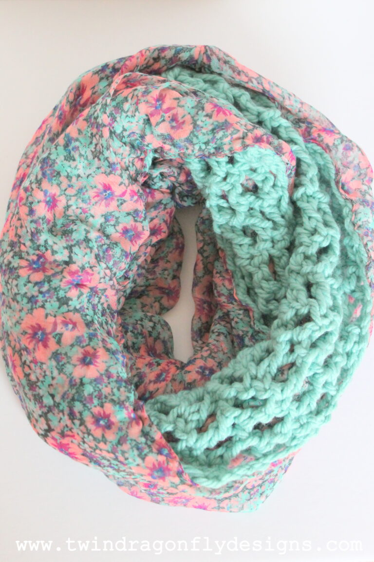 Crochet Chiffon Infinity Scarf Tutorial