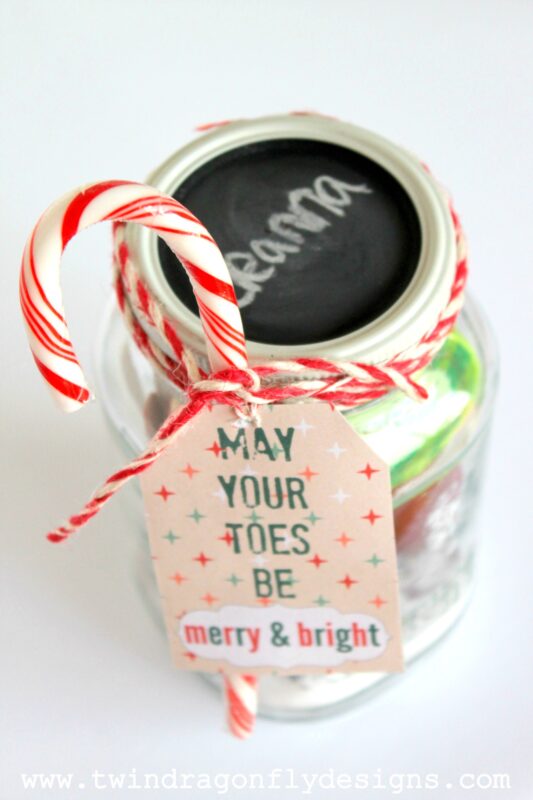 Mason Jar Pedicure Gift Idea