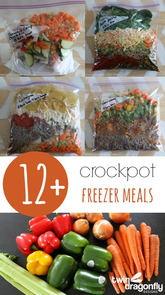 12+ Crockpot Freezer Meals