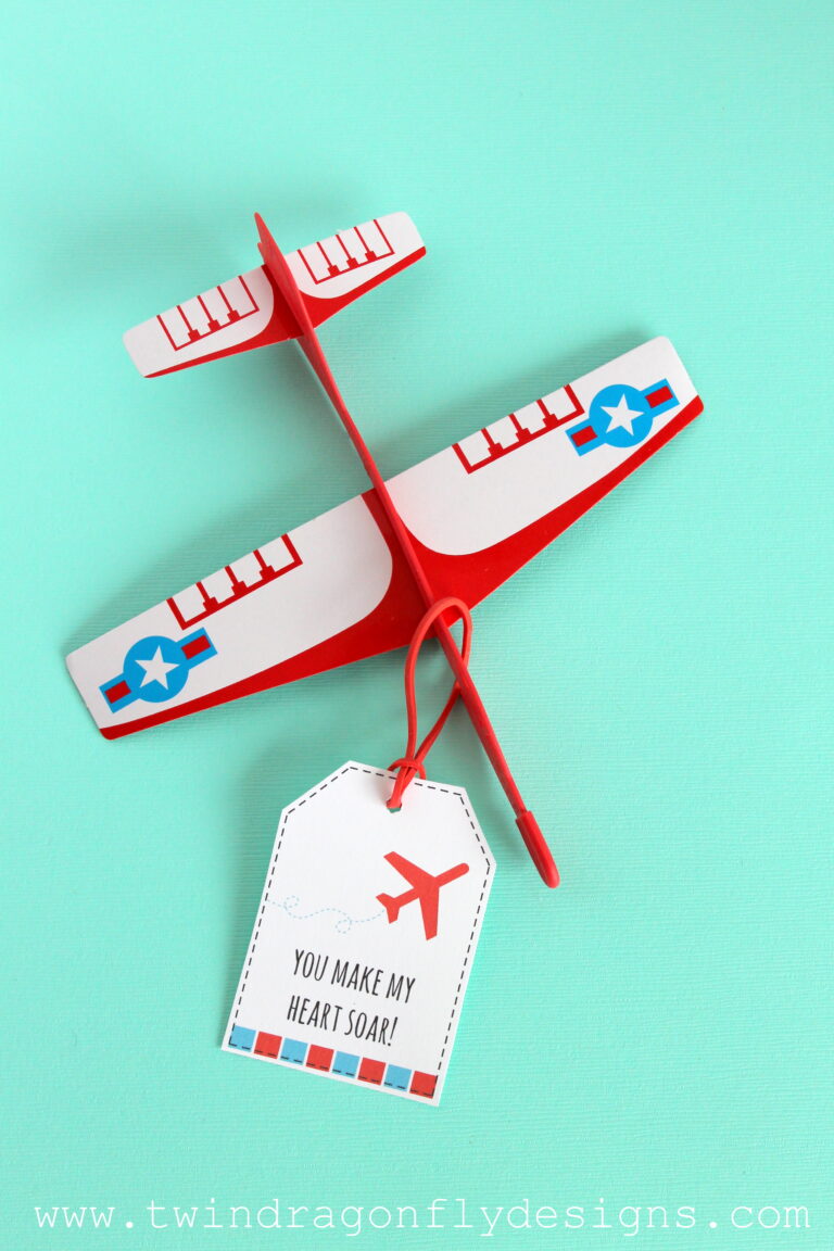 Airplane Valentines with Free Printable