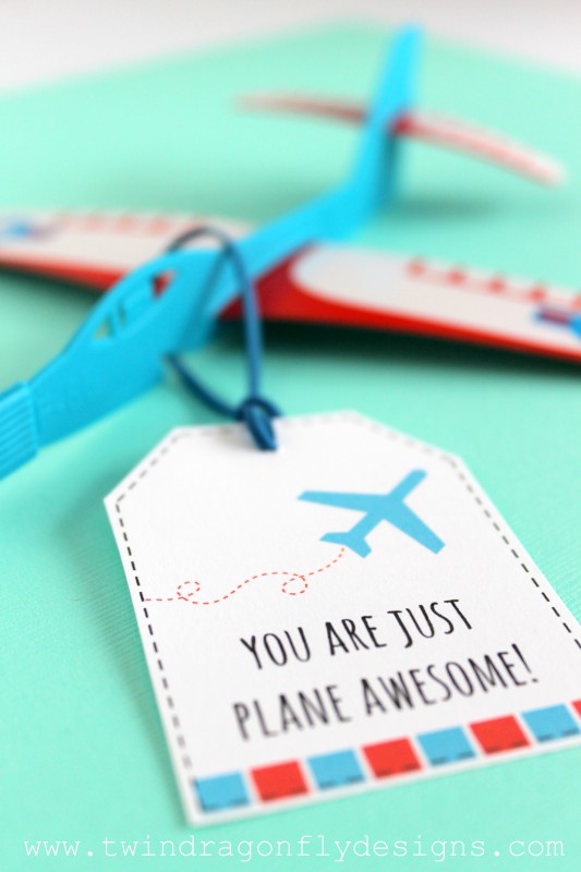 Airplane Valentines with Free Printable Airplane Valentines with Free Printable