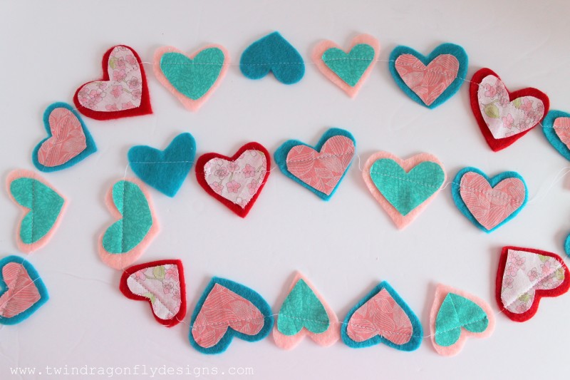 pin the heart on the grinch printable Valentineโs Day Felt Heart Garland