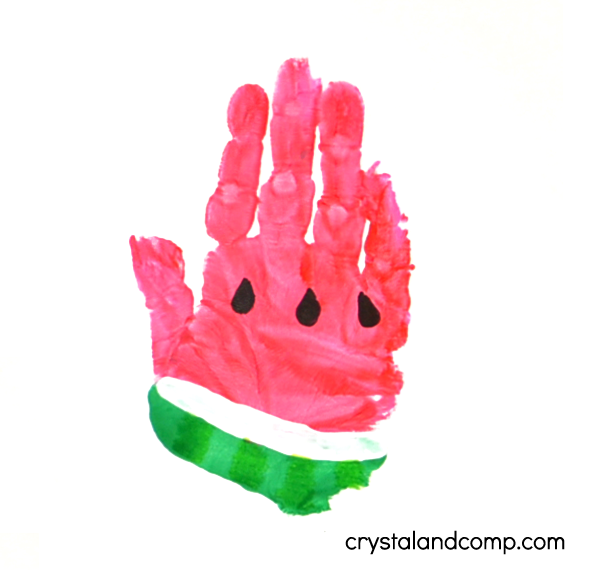Watermelon Hand Print