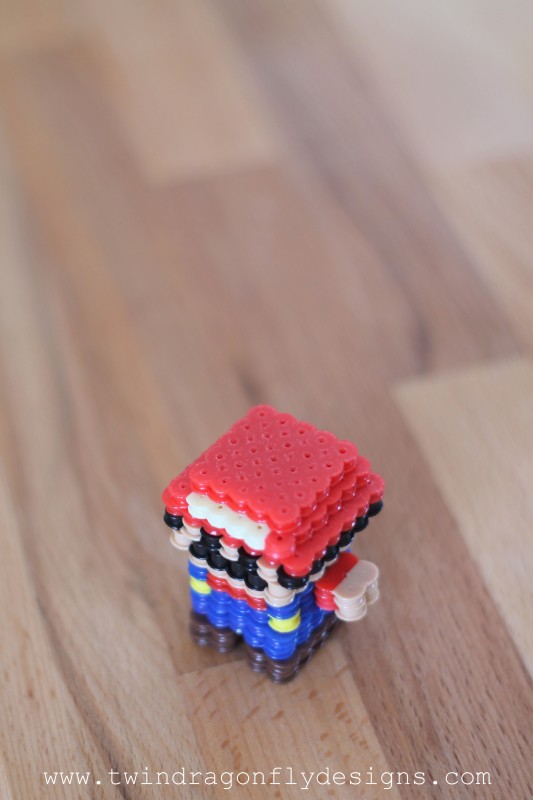 3D Mario Perler Bead Craft