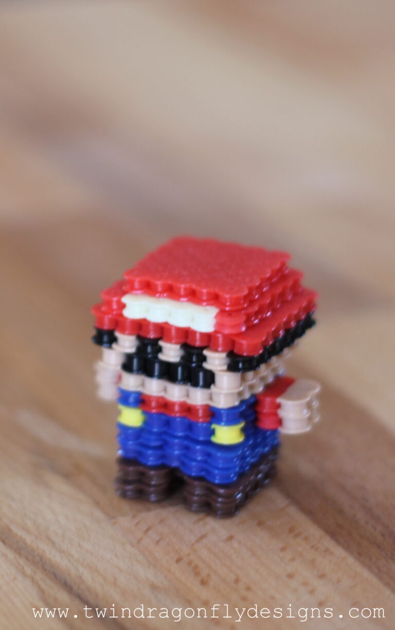 3D Mario Perler Bead Craft