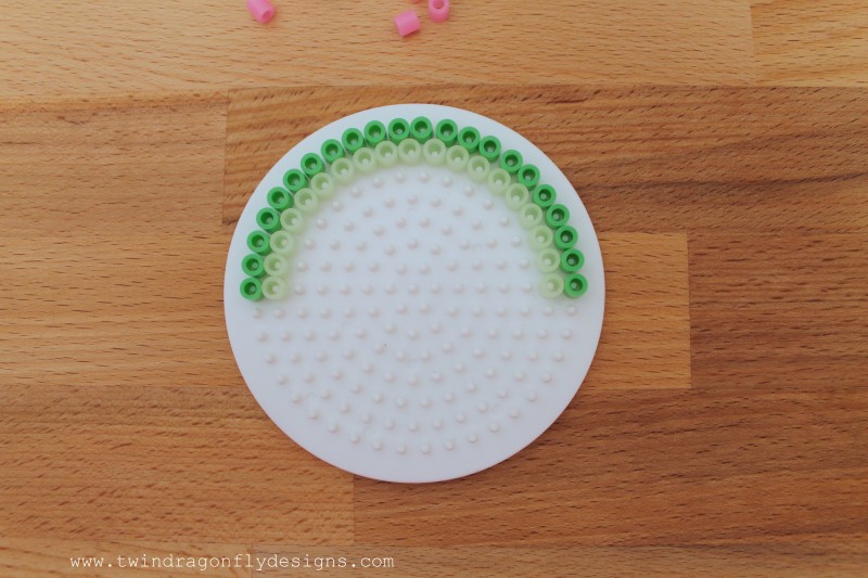 Watermelon Perler Bead Key Chain Watermelon Perler Bead Key Chain
