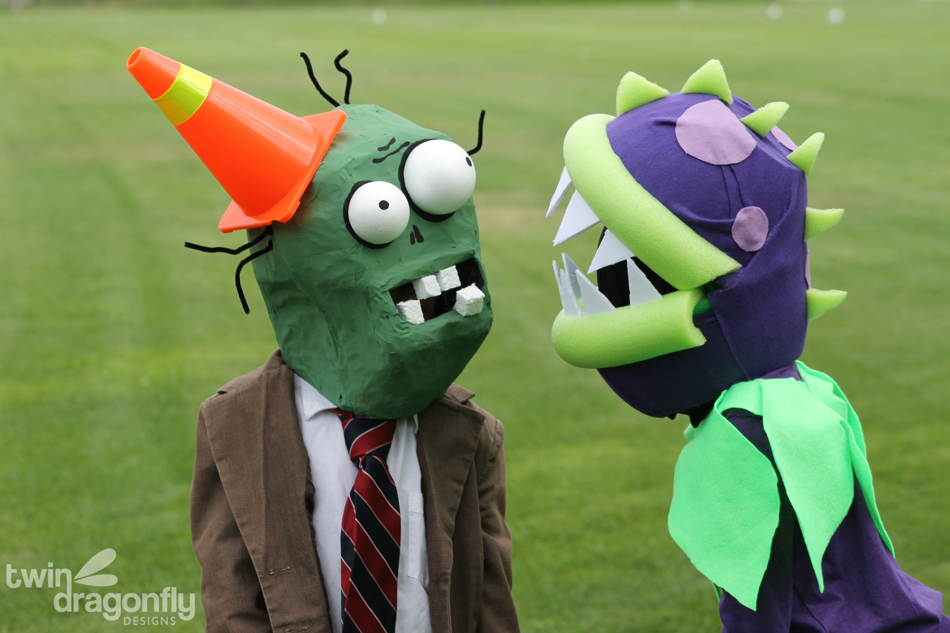 Plants vs Zombies Costume – Cone Head Zombie » Homemade Heather