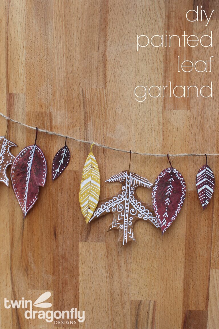Painted Leaf Garland Craft