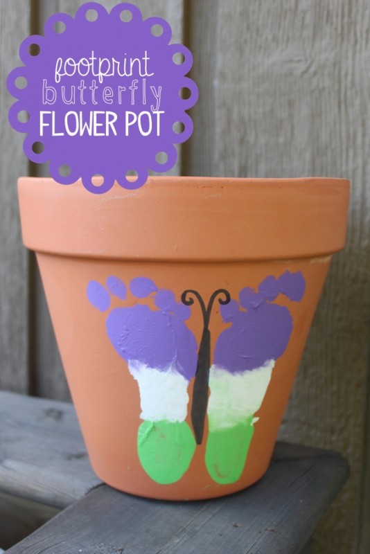 Footprint Butterfly Plant Pot
