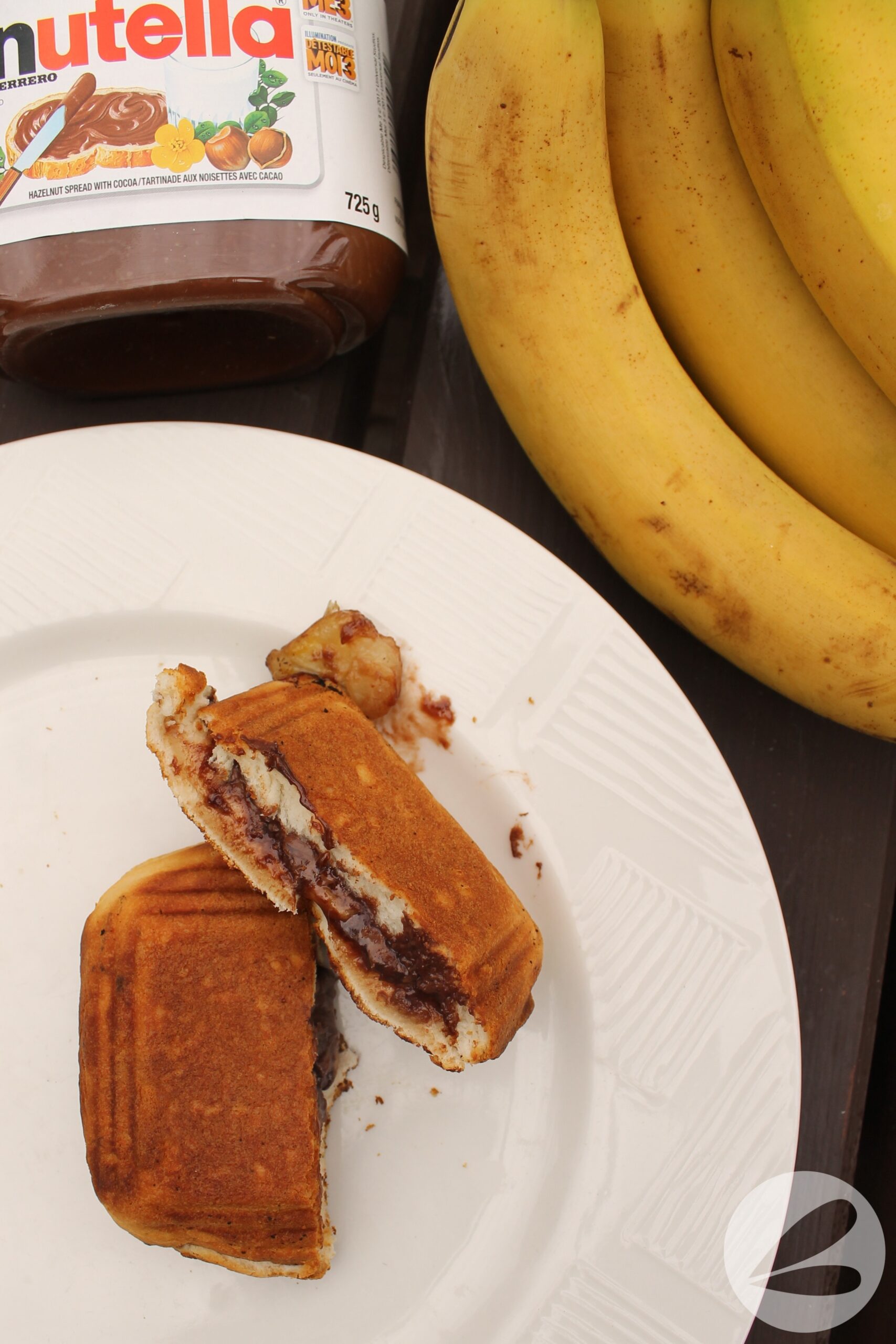 Pie Iron Nutella & Banana Biscuits