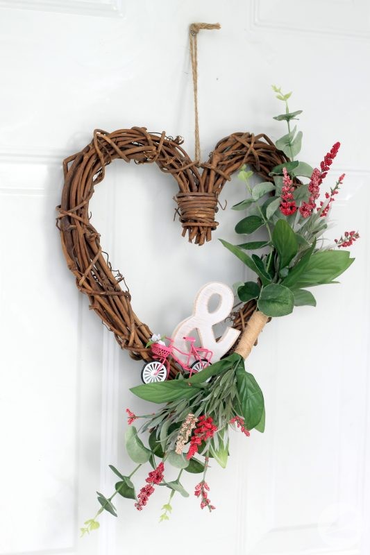 Valentine Grapevine Heart Wreath