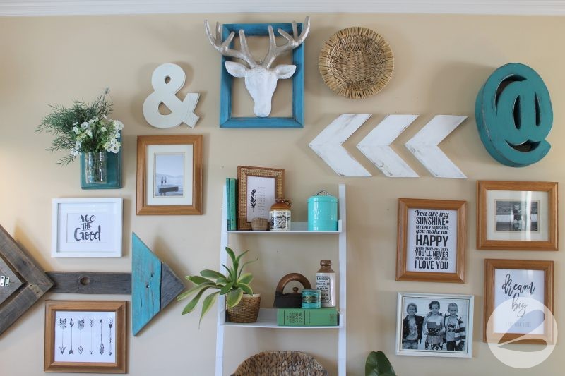 Turquoise Gallery Wall Home Tour