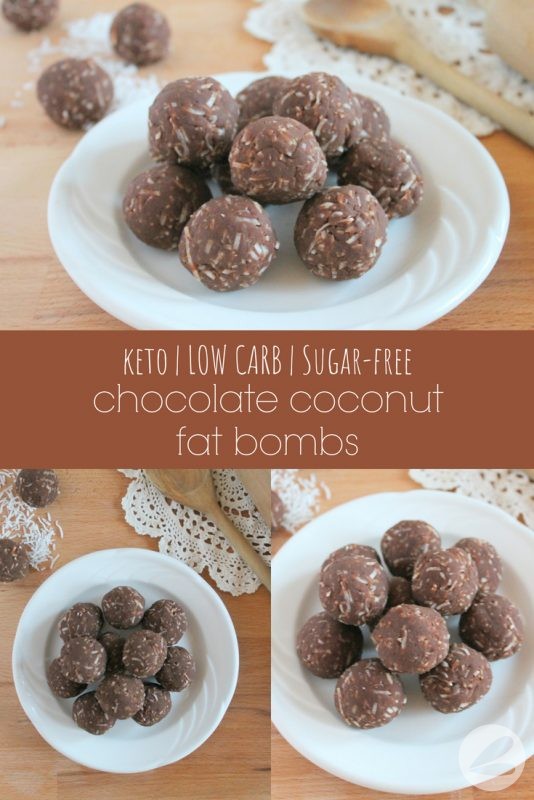 No Bake Chocolate Coconut Fat Bombs