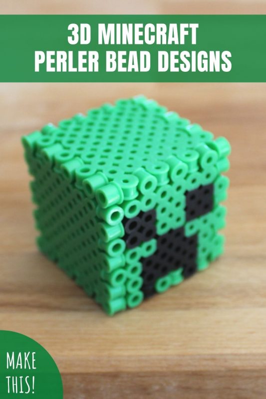 3d minecraft perler bead designs