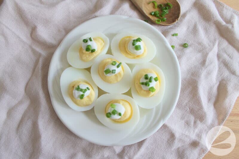 sour cream chive devilled egg recipe