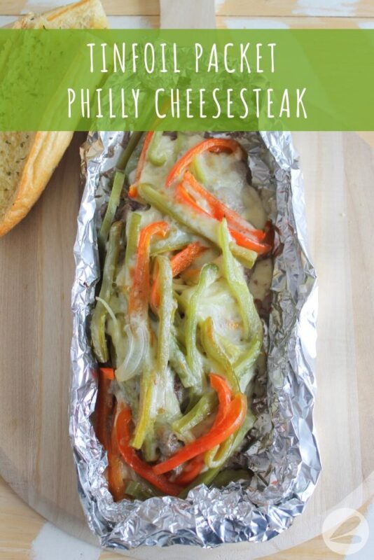 tinfoil packet philly cheesesteak recipe