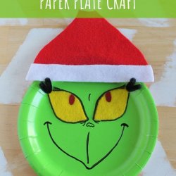 grinch paper plate craft