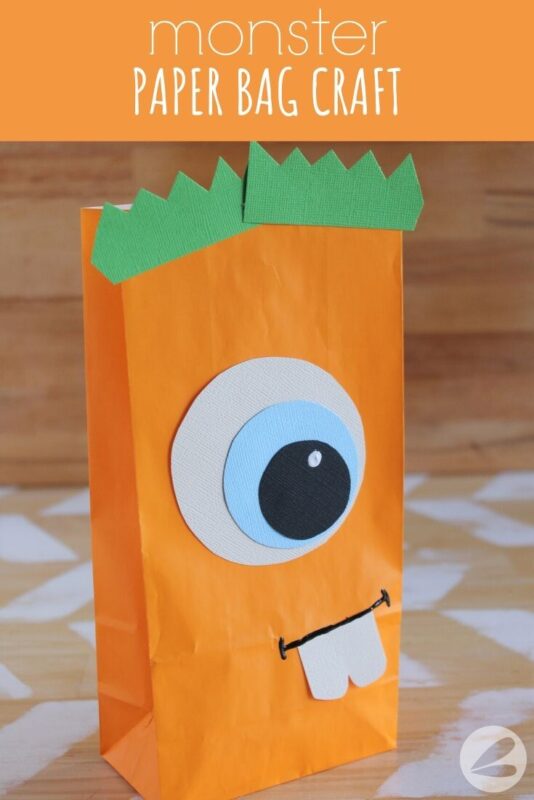 monster paper bag craft
