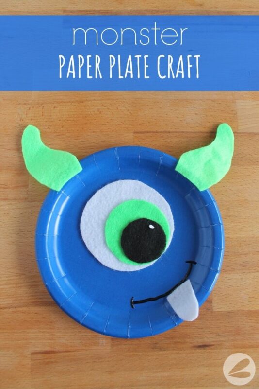 monster paper plate craft