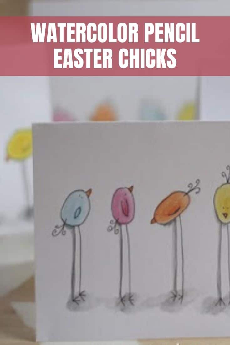 Watercolor Pencil Easter Chicks Tutorial