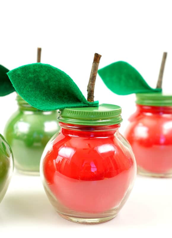 diy soy candles that look and smell like apples