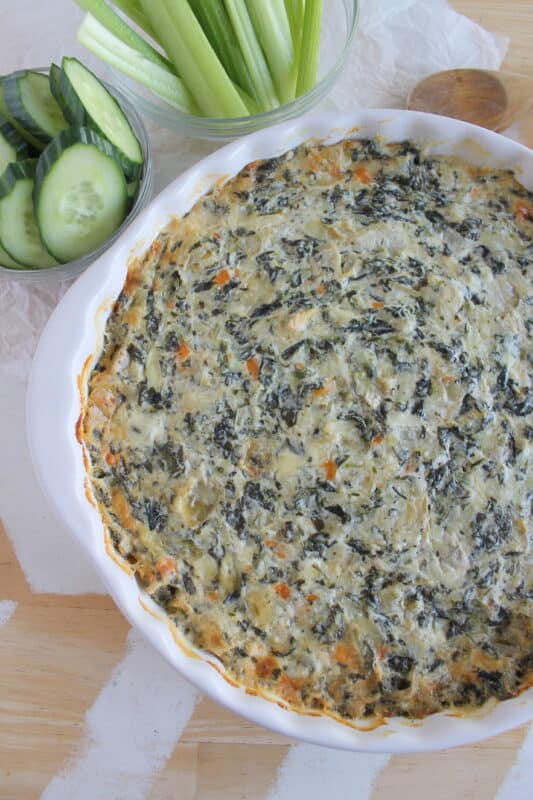 baked spinach & artichoke dip