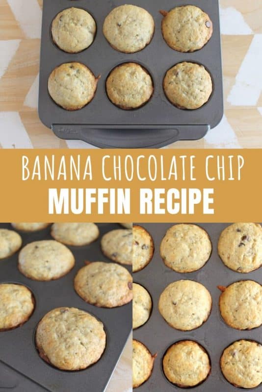 banana chocolate chip muffins