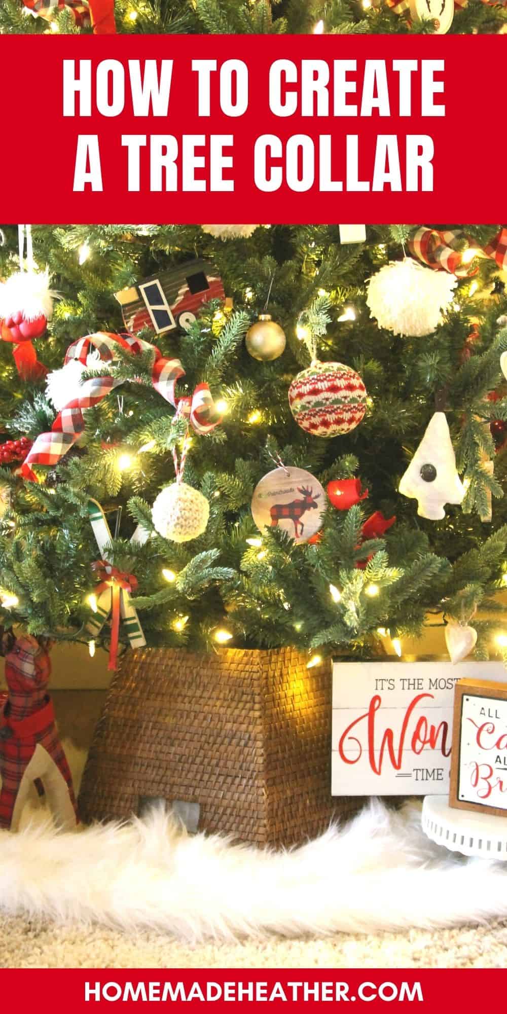 DIY Christmas Tree Collar