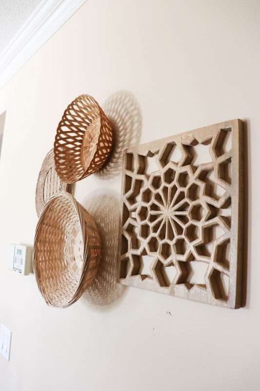 basket gallery wall