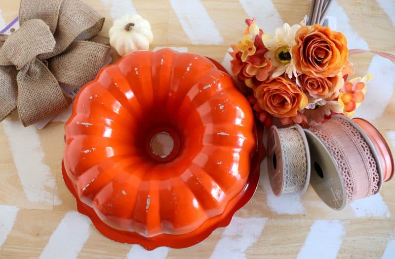 fall bundt pan wreath
