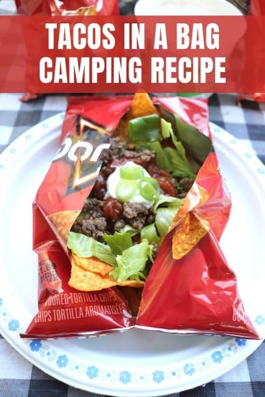 tacos in a bag camping recipe