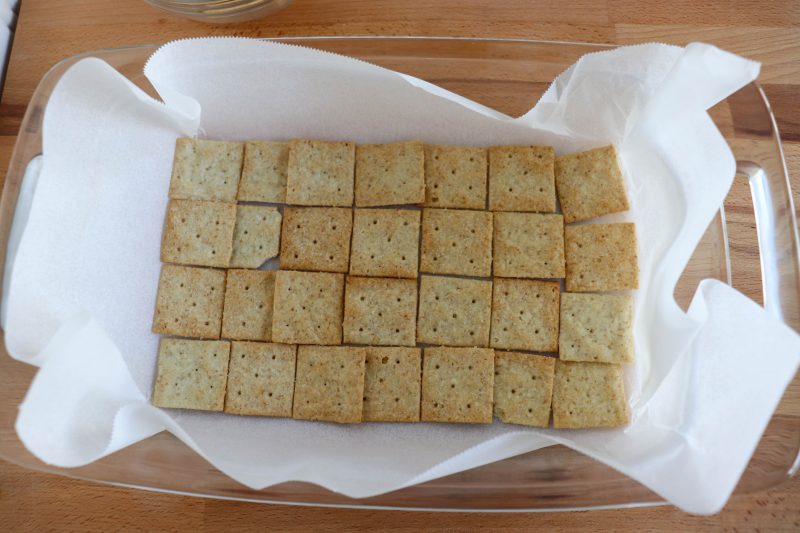 keto cracker toffee process