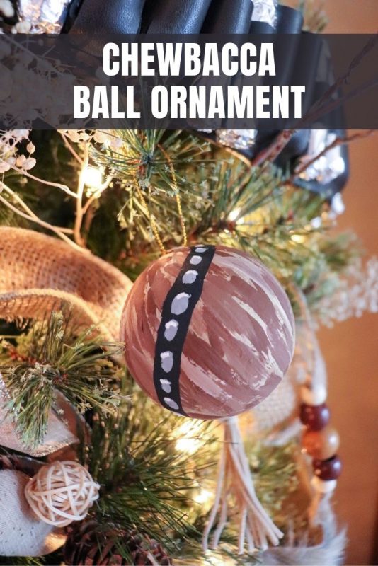 Chewbacca Ball Ornament Craft