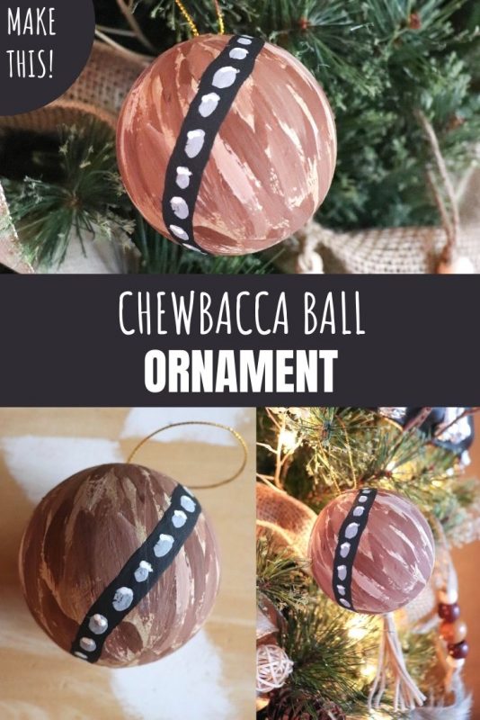 Chewbacca Ball Ornament Craft