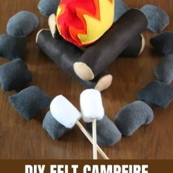 diy felt campfire pattern